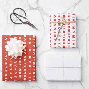 FEUILLE DE PAPIER CADEAU 7 JOURS DE KWANZAA