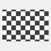 Feuille De Papier Cadeau à damiers motif (Devant 3)