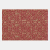 Feuille De Papier Cadeau A Jumble of Victorian Holiday Postcards (Devant 2)