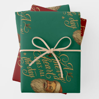 Feuille De Papier Cadeau A merry heart goes all the day 