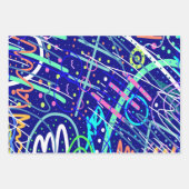 Feuille De Papier Cadeau A travers le ciel nocturne (Devant 2)