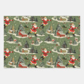 Feuille De Papier Cadeau A Very Retro Merry & Bright Collection (Devant)