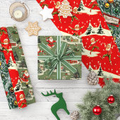Feuille De Papier Cadeau A Very Retro Merry & Bright Collection