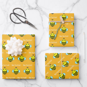 Feuille De Papier Cadeau Abeille positive ! !