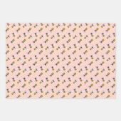 Feuille De Papier Cadeau Abeilles de miel (Devant 2)