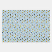 Feuille De Papier Cadeau Abeilles de miel (Devant)