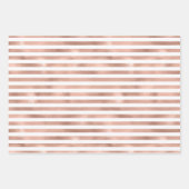 Feuille De Papier Cadeau Abeilles d'or roses et fleurs (Devant)