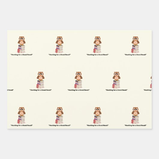 Feuille De Papier Cadeau "Abri pour une bonne lecture !" Référencement (Devant 3)