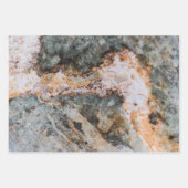 Feuille De Papier Cadeau Abstract brown white grungy rock texture (Devant 2)