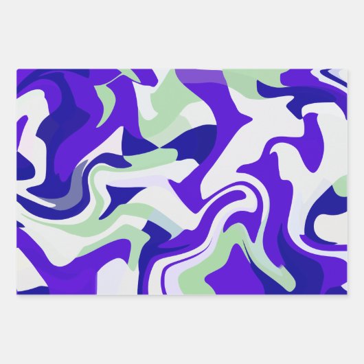 Feuille De Papier Cadeau Abstract Marble Pattern (Devant 2)