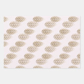 Feuille De Papier Cadeau Abstract Pine Cones Of Copper And Platinum Pattern (Devant 2)