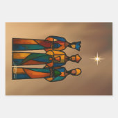Feuille De Papier Cadeau Abstract Three Wise Men (Devant 3)