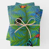 Feuille De Papier Cadeau Abstrait Butterfly Dream Garden (En situation)