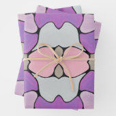 Feuille De Papier Cadeau Abstrait dynamique (En situation)