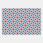 Feuille De Papier Cadeau Abstrait géométrique (Devant)