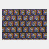 Feuille De Papier Cadeau Abstrait Majestic Predator Tiger (Devant)
