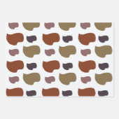 Feuille De Papier Cadeau Abstrait moderne coloré (Devant 2)