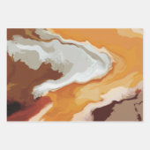 Feuille De Papier Cadeau Abstrait Pastel Paint Fox Tail Edition (Devant 3)