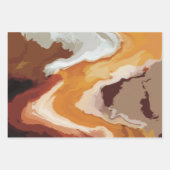 Feuille De Papier Cadeau Abstrait Pastel Paint Fox Tail Edition (Devant 2)