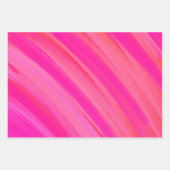 Feuille De Papier Cadeau Abstrait Pink Swir (Devant 2)