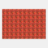 Feuille De Papier Cadeau Abstrait Red Black Yellow Fils (Devant)