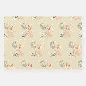 Feuille De Papier Cadeau abstrait rouge (Devant)