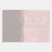 Feuille De Papier Cadeau Abstrait rustique rose moderne (Devant 2)