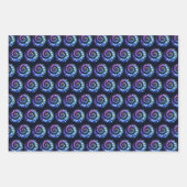 Feuille De Papier Cadeau Abstraite spirale (Devant)