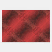 Feuille De Papier Cadeau Acceptation | Médaillons de méditation rouge (Devant 2)