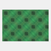 Feuille De Papier Cadeau Acceptation | Médaillons de méditation verte (Devant 3)