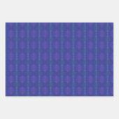 Feuille De Papier Cadeau Acceptation | Médaillons de violet violet bleu Ind (Devant 3)