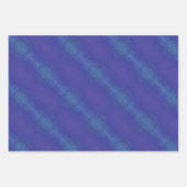 Feuille De Papier Cadeau Acceptation | Motif de Blue Indigo Violet Shibori (Devant 3)