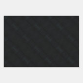 Feuille De Papier Cadeau Acceptation | Texture foncée Shibori (Devant 3)