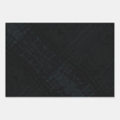 Feuille De Papier Cadeau Acceptation | Texture foncée Shibori (Devant)