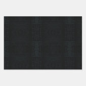 Feuille De Papier Cadeau Acceptation | Texture foncée Shibori (Devant)