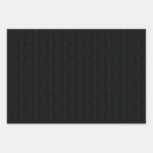 Feuille De Papier Cadeau Acceptation | Texture foncée Shibori (Devant 3)