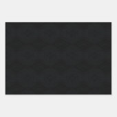 Feuille De Papier Cadeau Acceptation | Texture géométrique foncée (Devant 2)