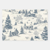 Feuille De Papier Cadeau Accessoires de Motif de Noël Toile (Devant 3)