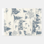 Feuille De Papier Cadeau Accessoires de Motif de Noël Toile (Devant 2)