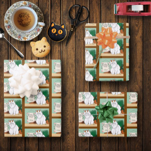Feuille De Papier Cadeau Accueil Kitty Home