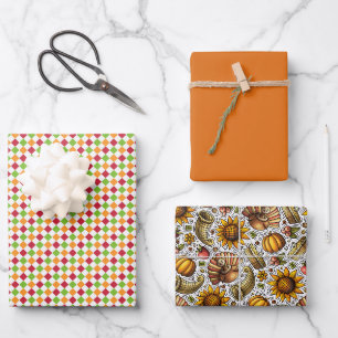 Feuille De Papier Cadeau Action de grâce