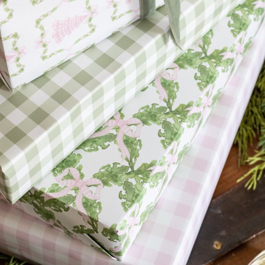 Feuille De Papier Cadeau Addy's Garland & Bows