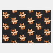 Feuille De Papier Cadeau Adorable Cartoon Fox Gift (Devant 2)