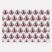 Feuille De Papier Cadeau Adorable rouge noir gris gris gris gris Noël Enfan (Devant)