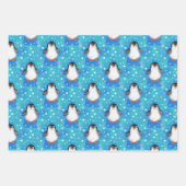 Feuille De Papier Cadeau Adorablement cool Iceberg Penguin (Devant 3)