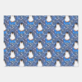Feuille De Papier Cadeau Adorablement cool Iceberg Penguin (Devant)