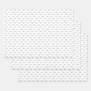 Feuille De Papier Cadeau Aéronefs Vintages - COULEUR SUR MESURE