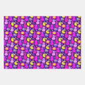 Feuille De Papier Cadeau Aesthétique Trippy Psychedelic Y2K Visage Daisy (Devant 3)