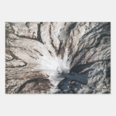 Feuille De Papier Cadeau Affiche satellite du volcan Mount Rainier Washingt (Devant 2)