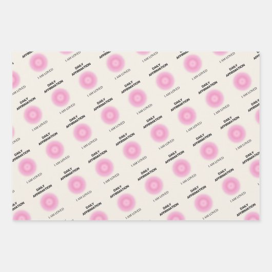 Feuille De Papier Cadeau Affirmation quotidienne, Affirmation positive, Spi (Devant 3)